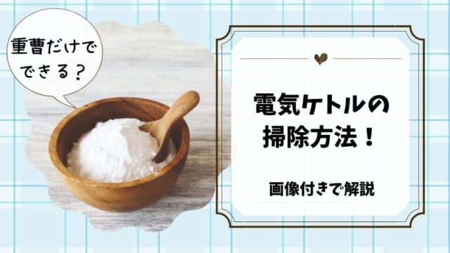 電気ケトル　掃除　重曹だけ
