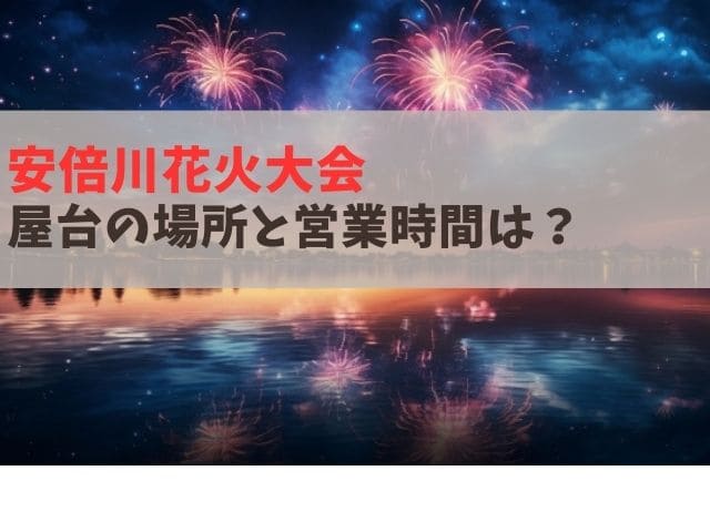 静岡安倍川花火大会　2023 屋台