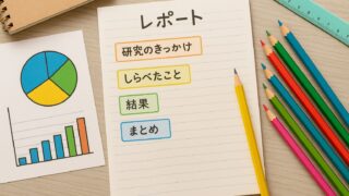 小学生自由研究の上手なまとめ方！テンプレートの書き方と見やすいレポート作成のコツ